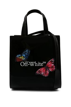 borsa in poliestere nero OFF WHITE KIDS | OGNA002S25FAB0021001